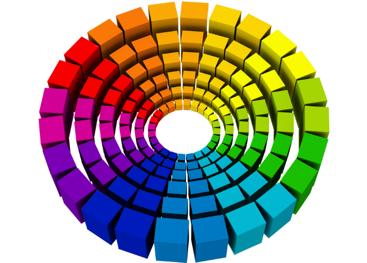 roda da vida colorida